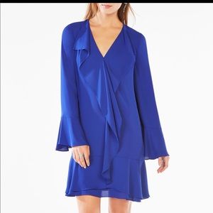 BCBG Royal Blue Ruffle Dress